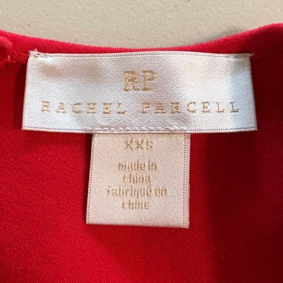 Rachel Parcell Red 3/4 Bell Sleeve Back Zip Knee Length Sheath Dress Size XXS - Picture 4 of 6